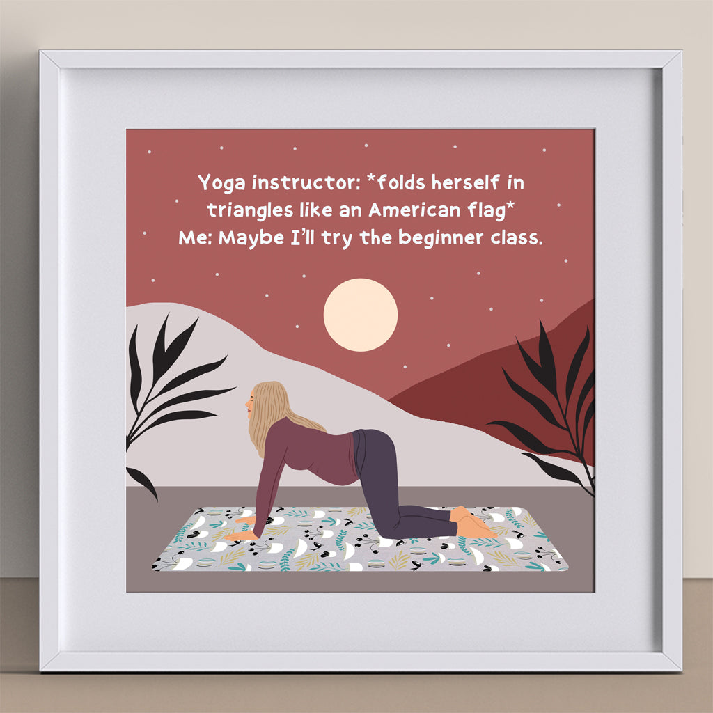 Yoga Instructor Doodle Card