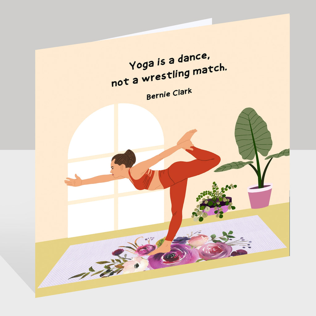 Yoga Is A Dance Doodle Card