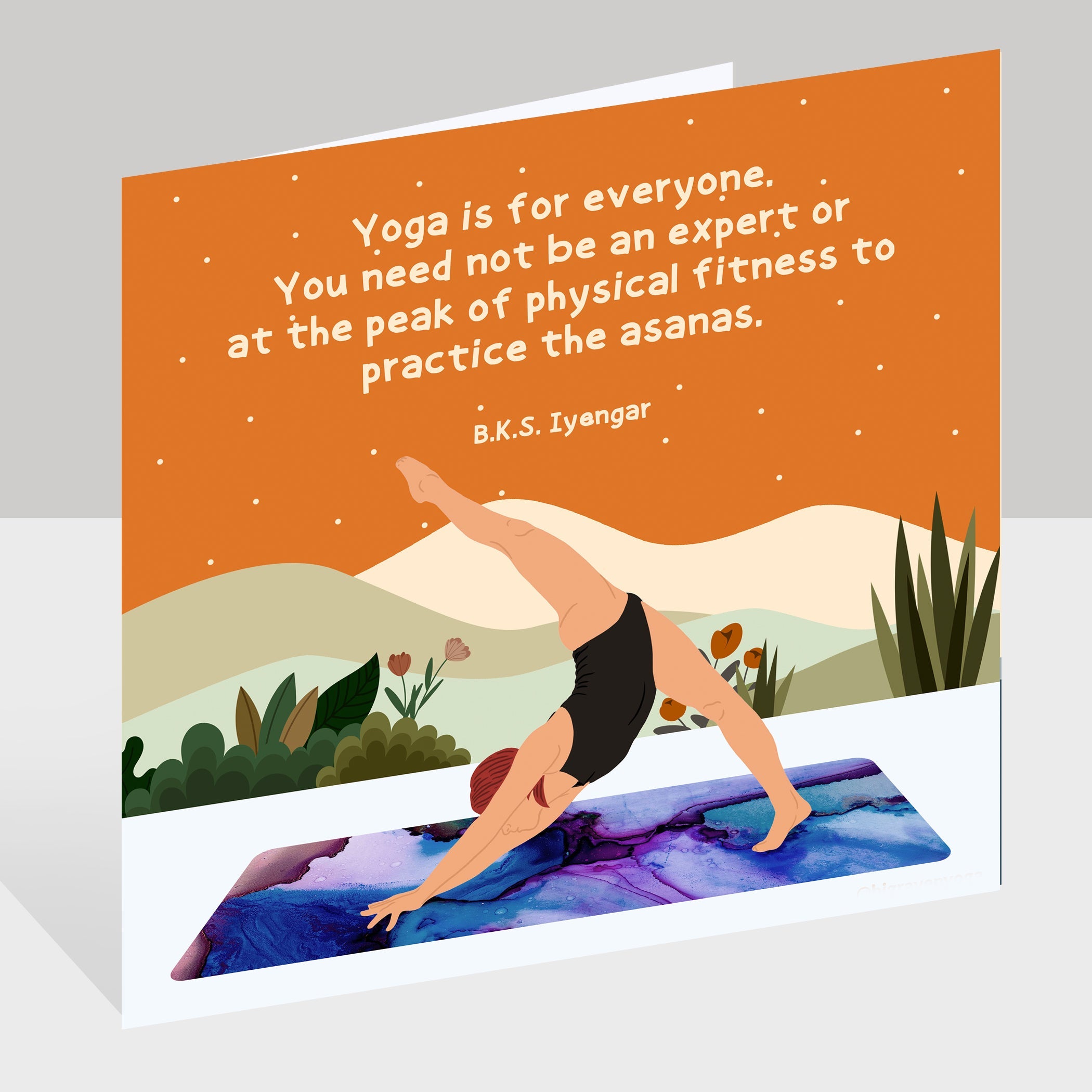 Yoga Is For Everyone Doodle Card