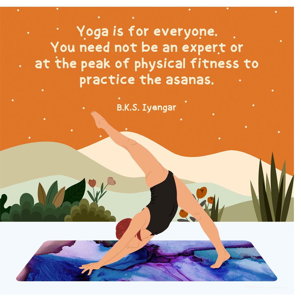 Yoga Is For Everyone Doodle Card