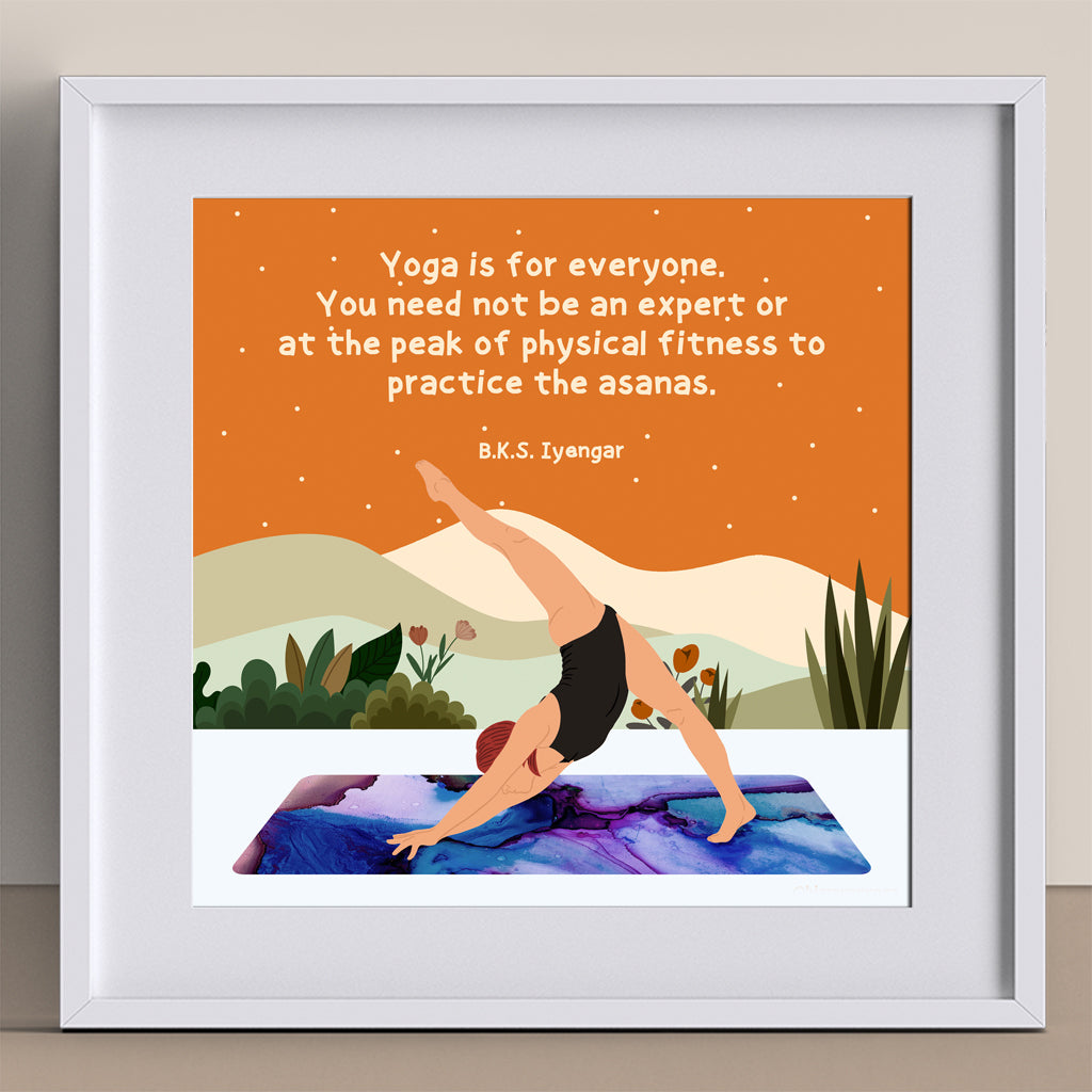Yoga Is For Everyone Doodle Card