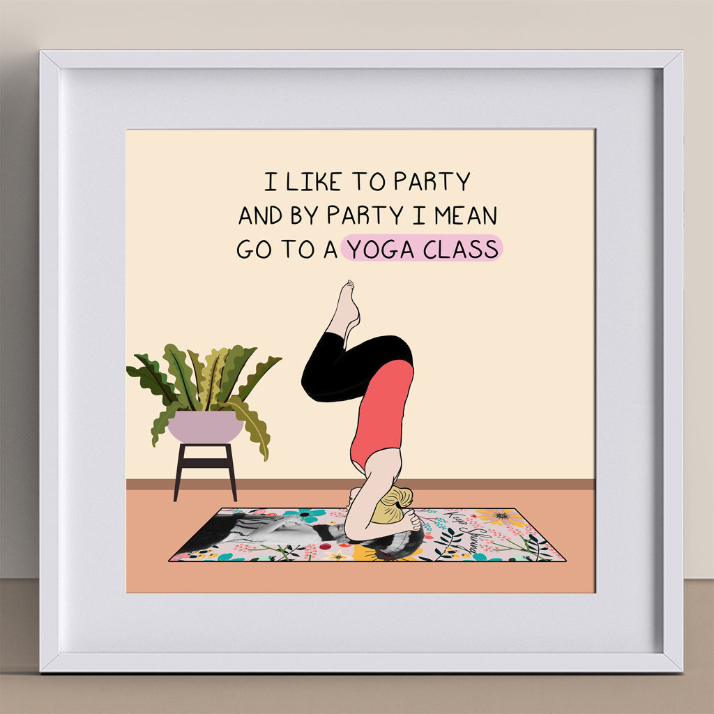 Yoga Class Doodle Card