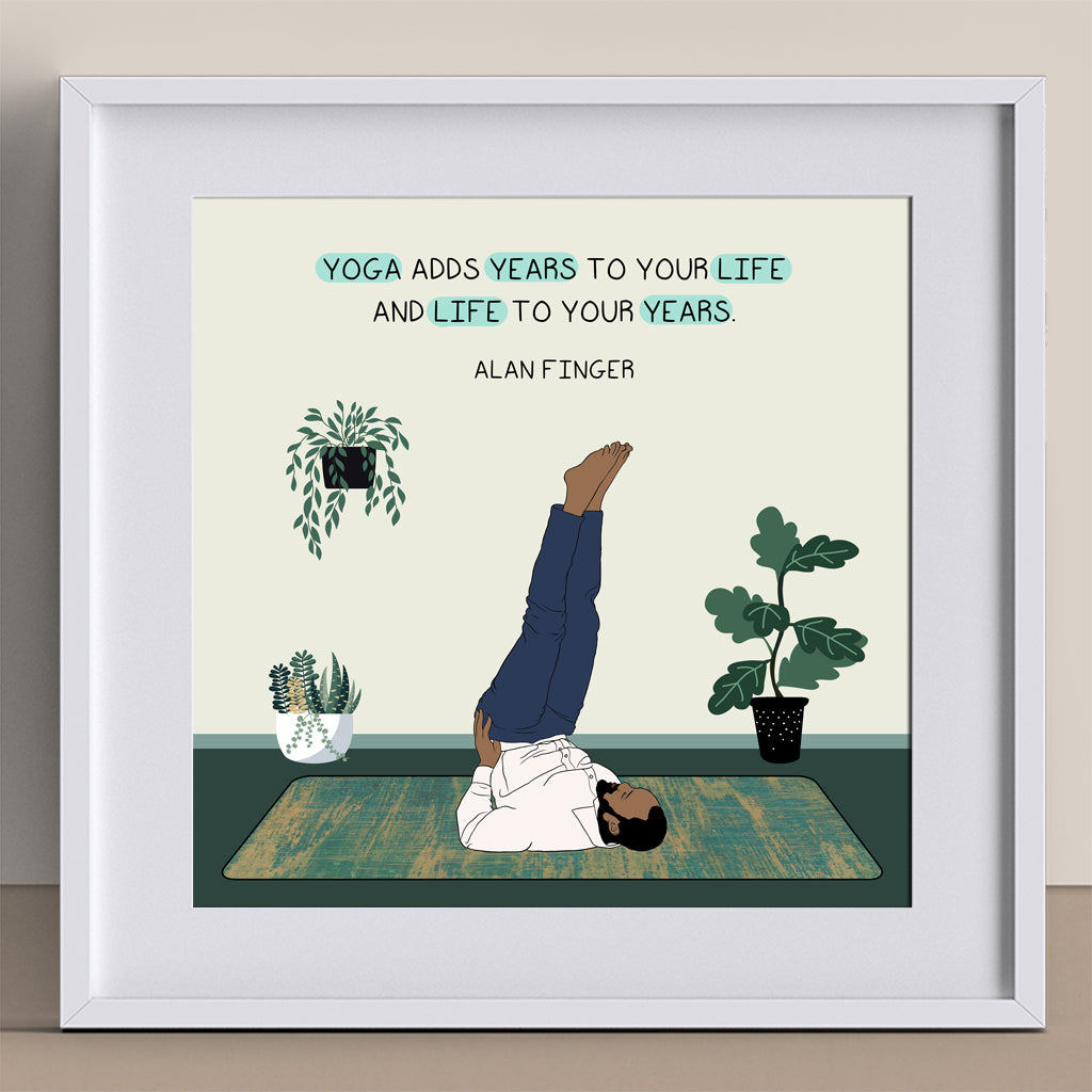 Yoga Adds Years To Your Life Doodle Card