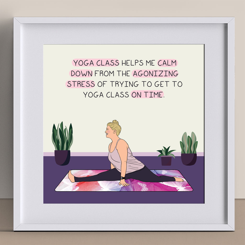 Yoga Class Helps Me Calm Doodle Card