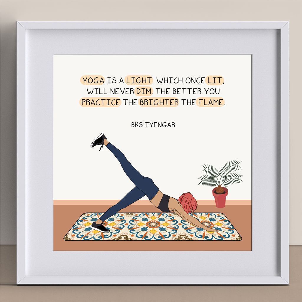 Yoga is a light Doodle Card