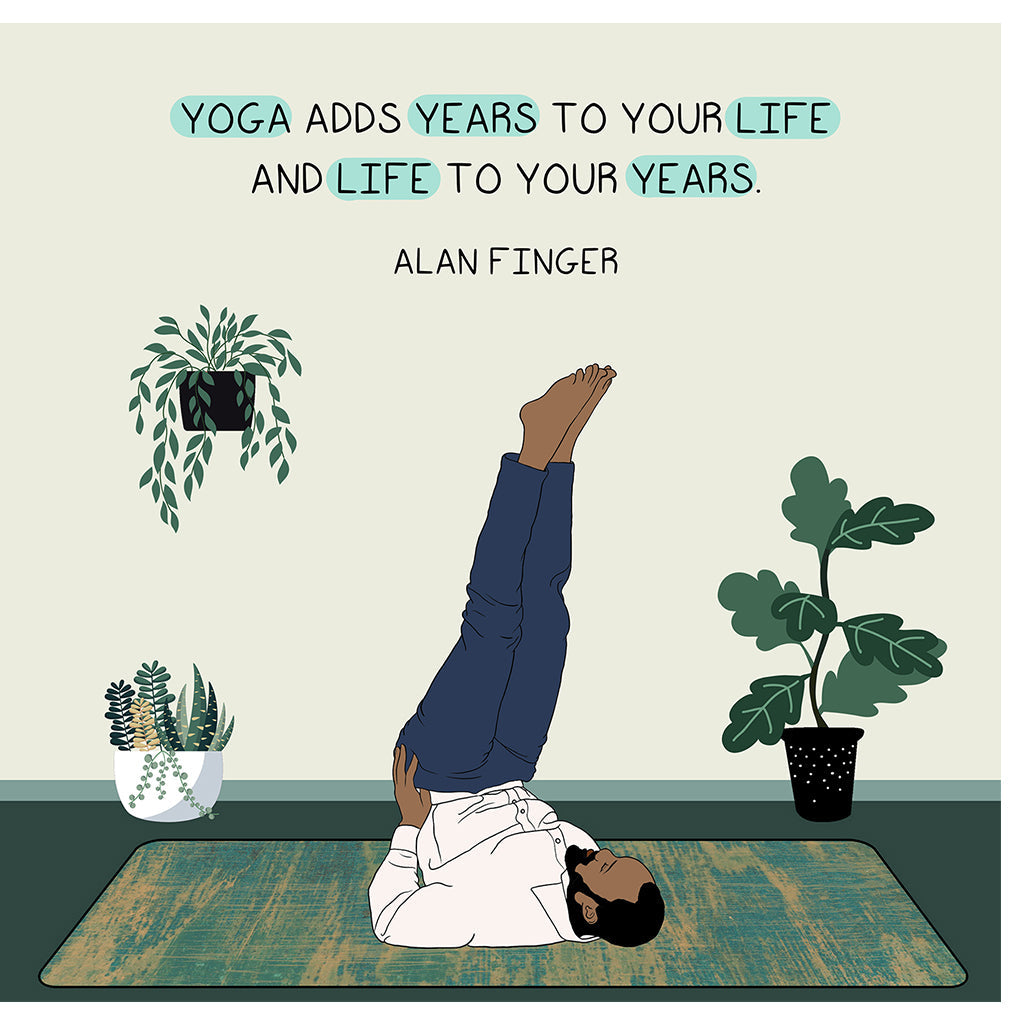 Yoga Adds Years To Your Life Doodle Card