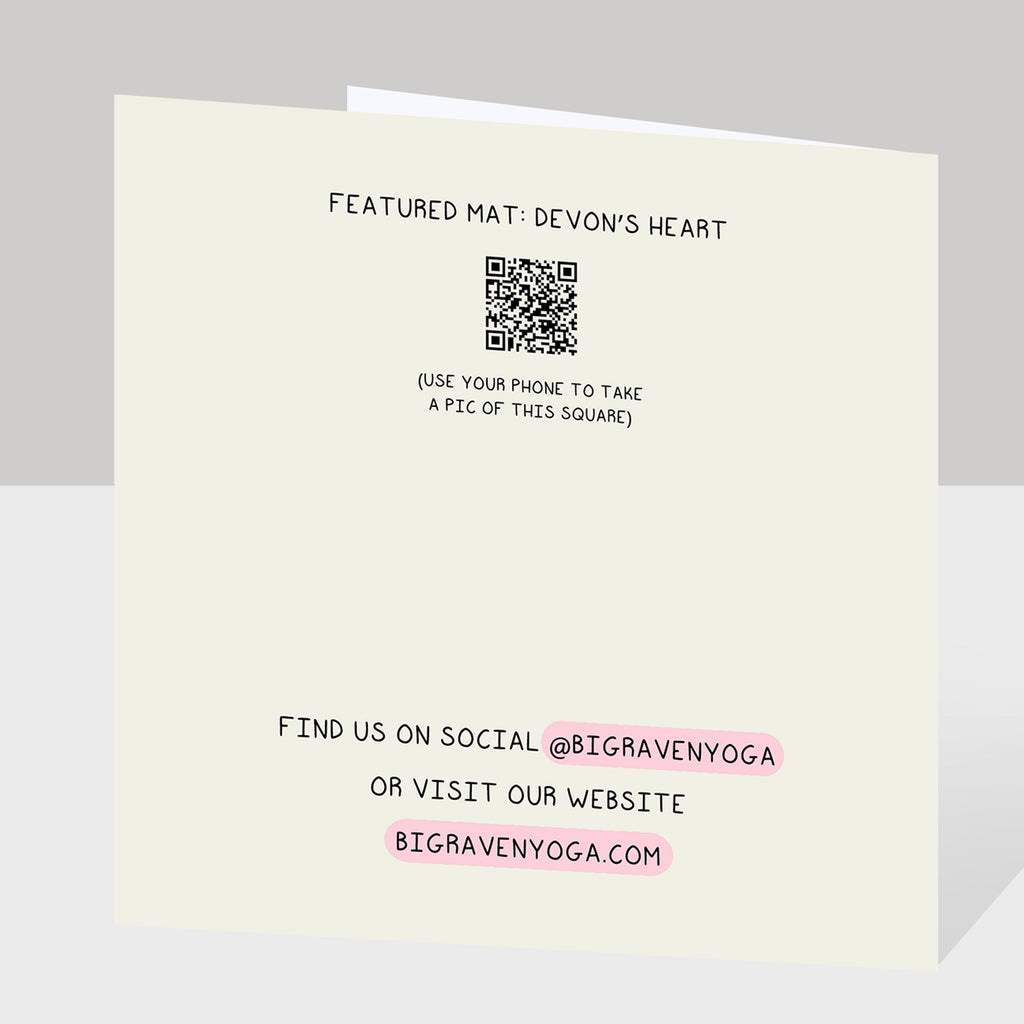 Yoga Class Helps Me Calm Doodle Card