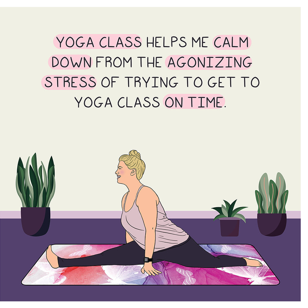 Yoga Class Helps Me Calm Doodle Card