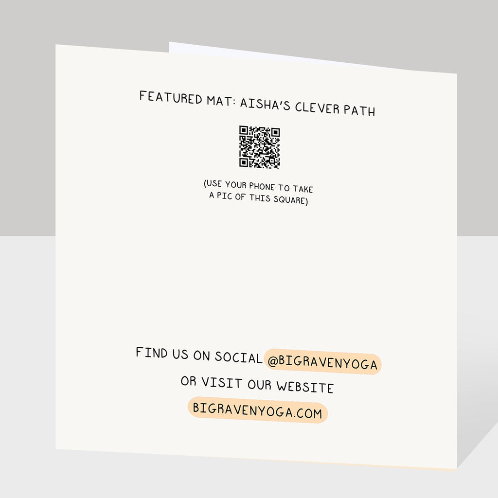 Yoga is a light Doodle Card