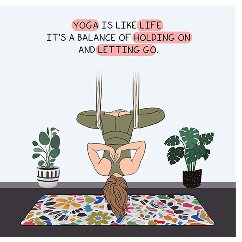 Yoga is like life Doodle Card