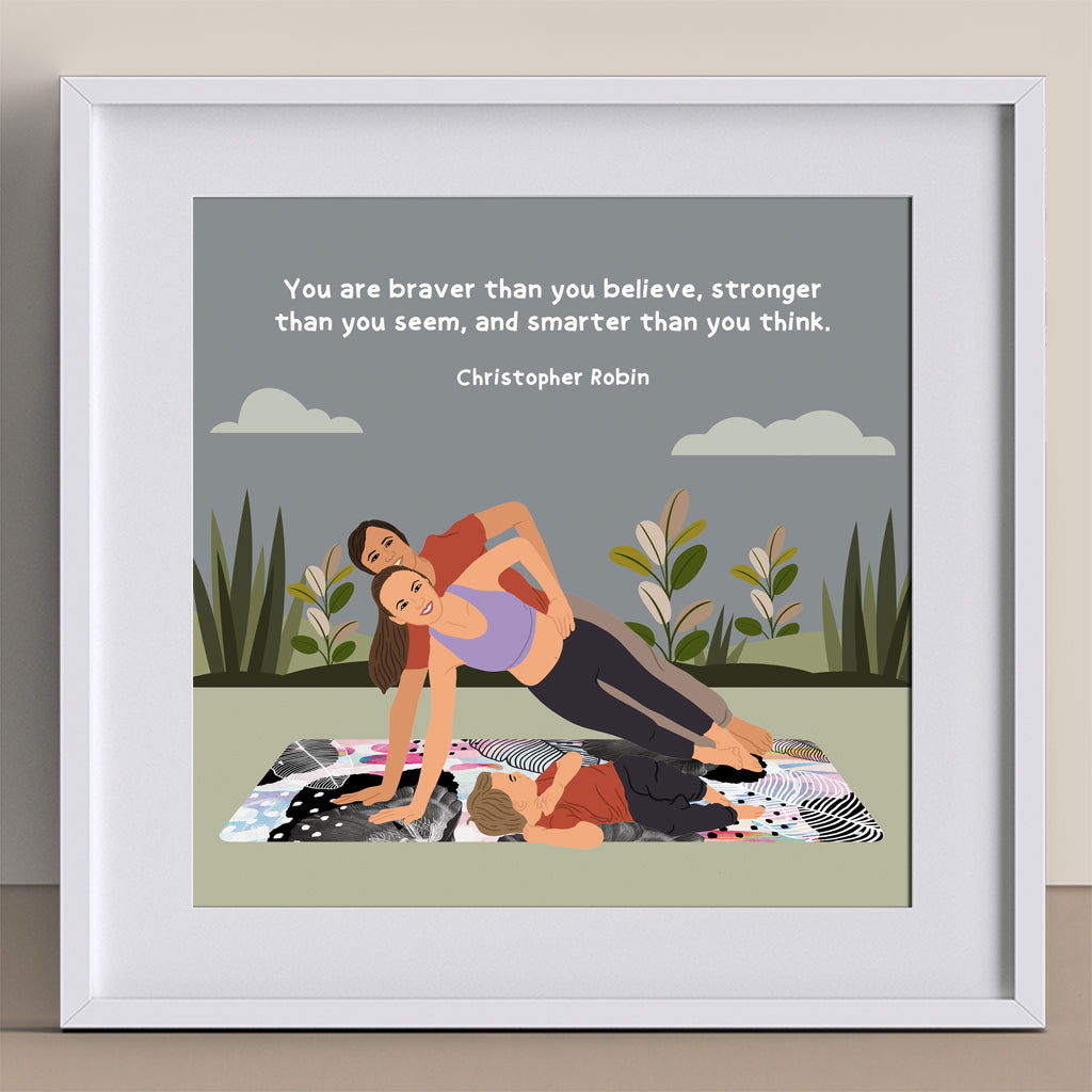 You Are Braver Doodle Card