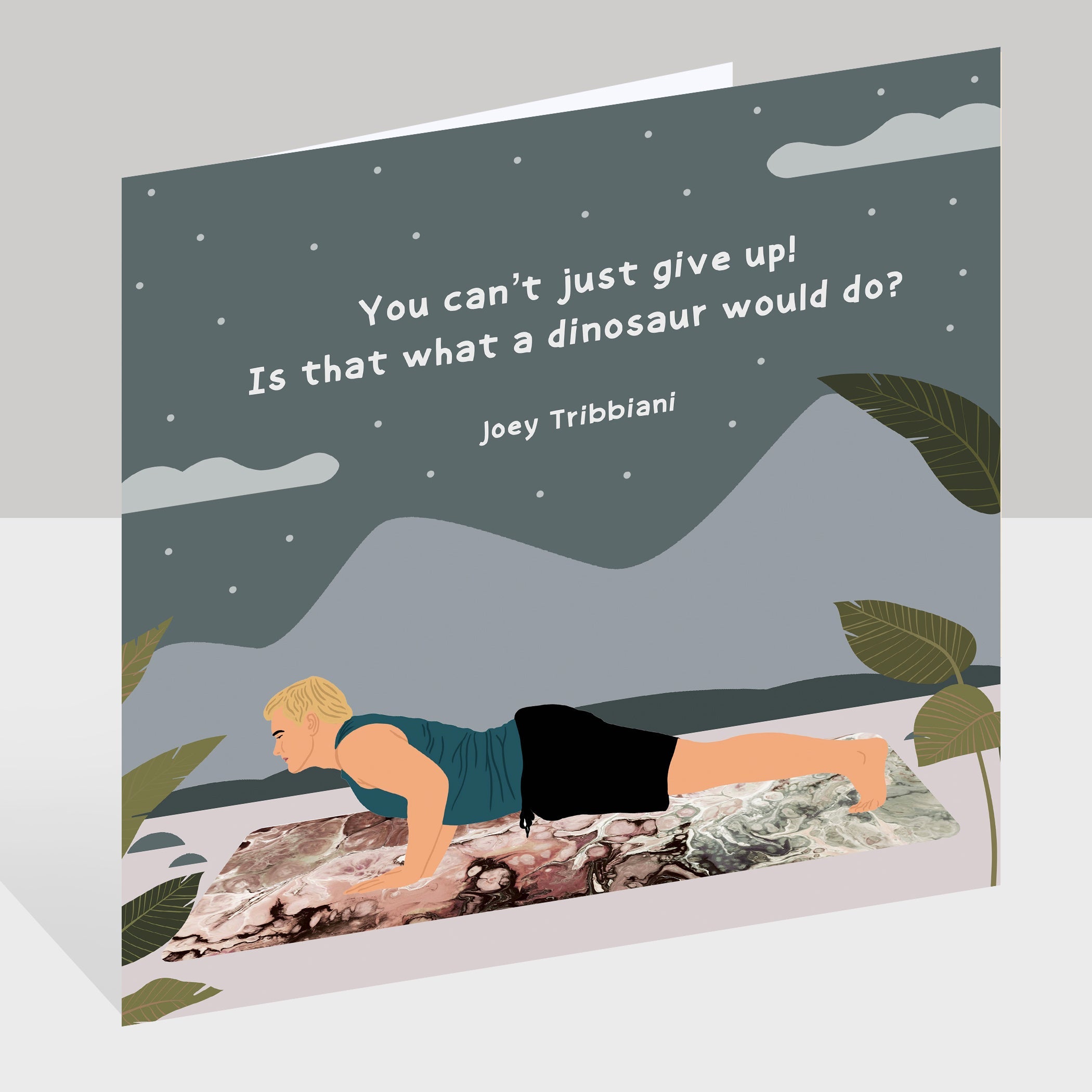 You Can't Just Give Up Doodle Card