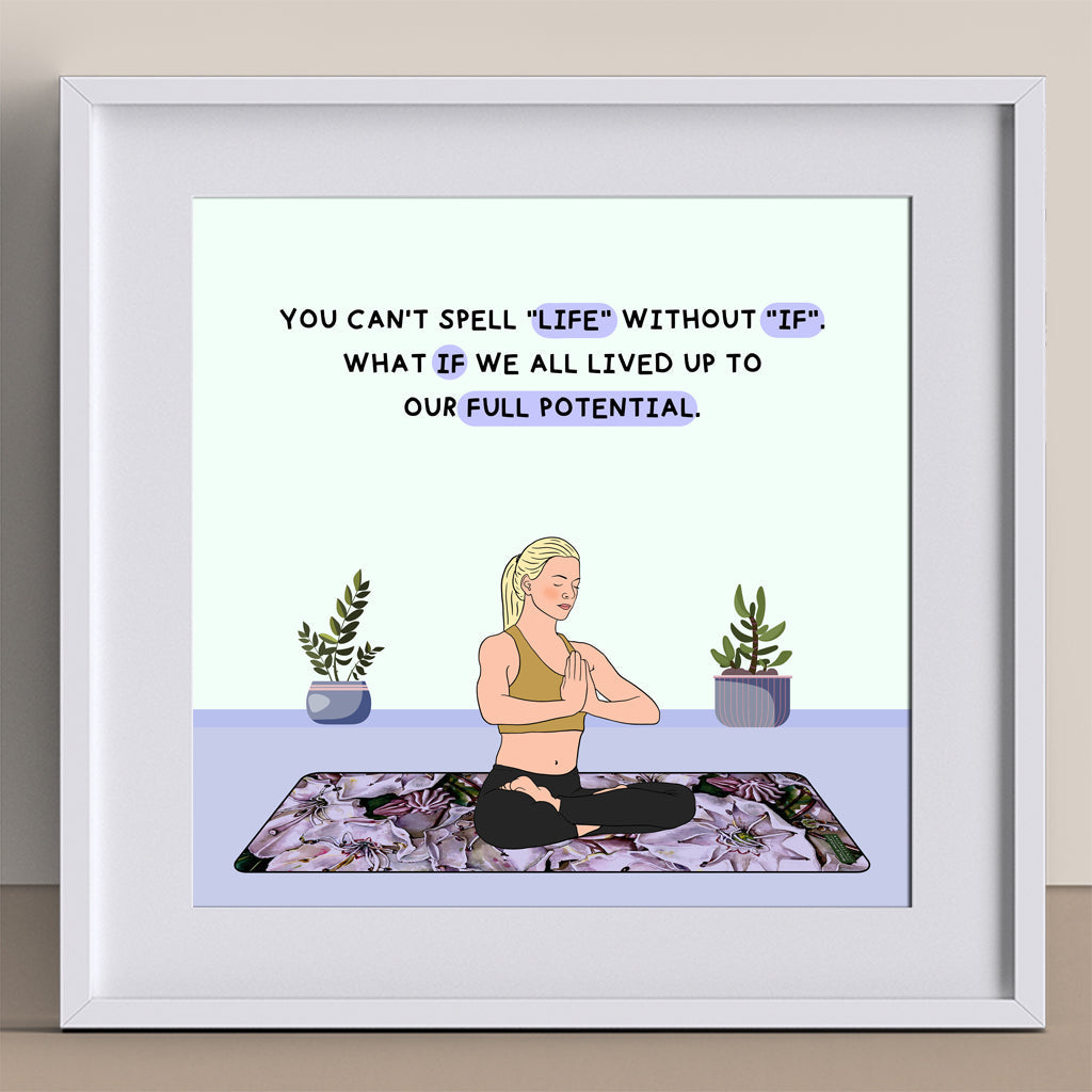 You can't spell life without if Doodle Card