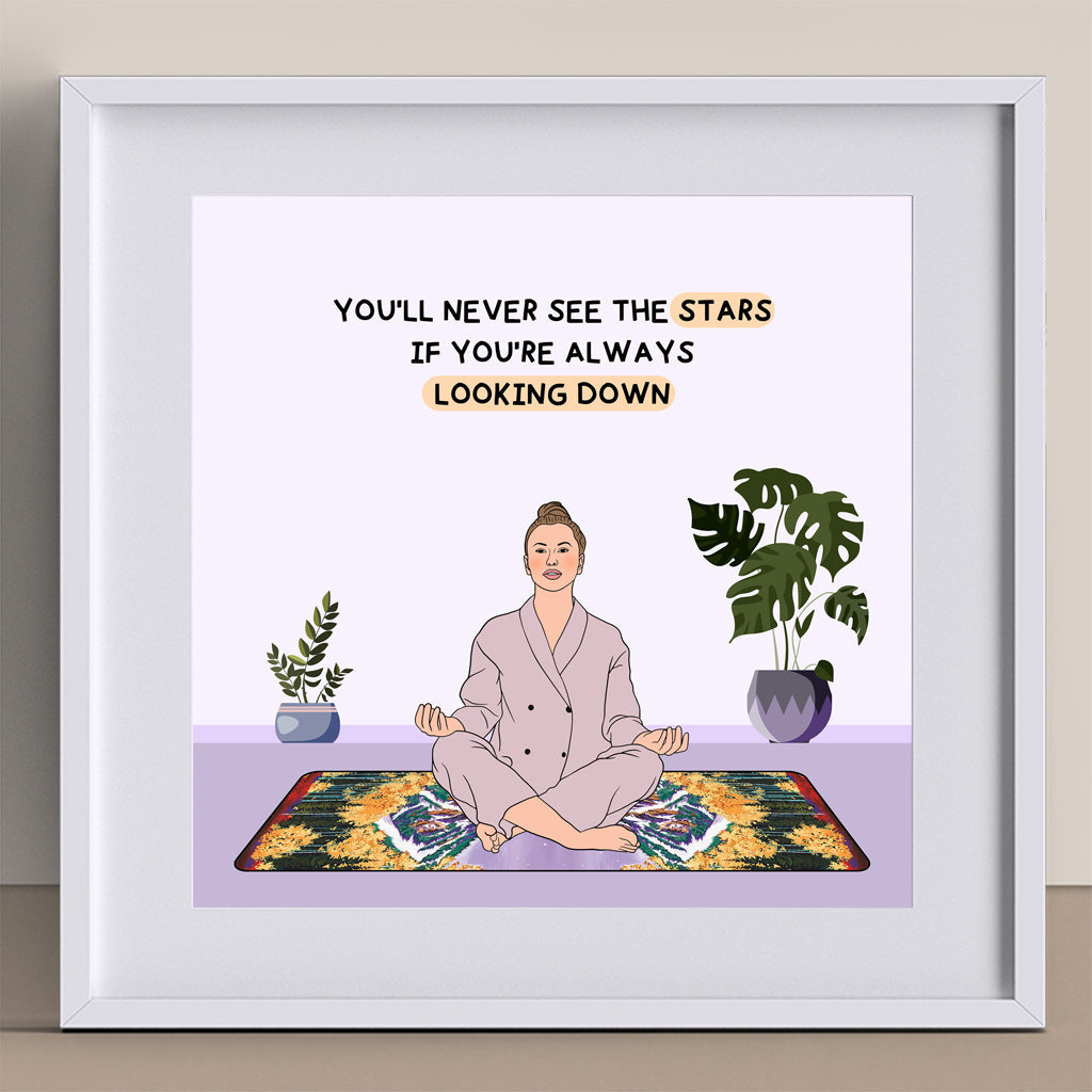 You'll Never See The Stars  Doodle Card