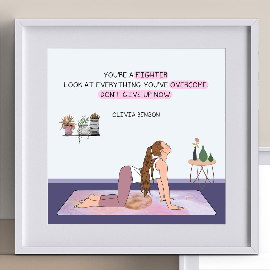 You're a fighter Doodle Card