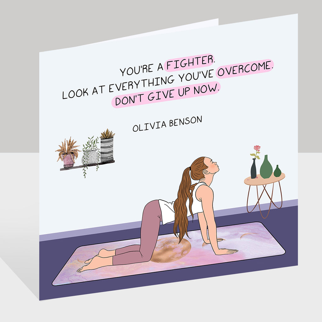 You're a fighter Doodle Card