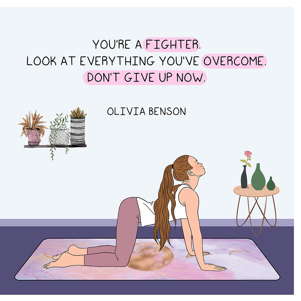 You're a fighter Doodle Card