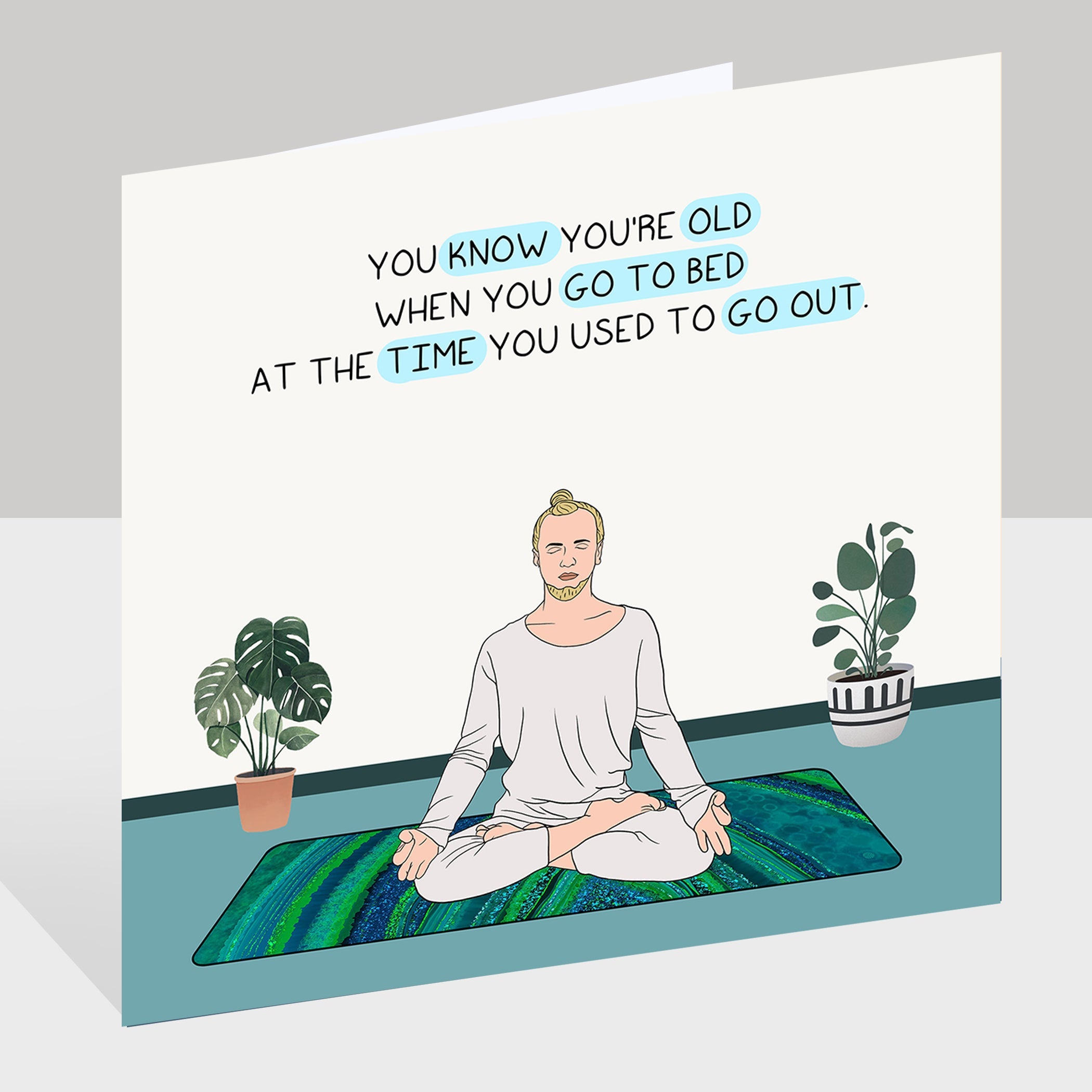 You know you're old Doodle Card